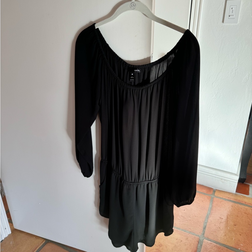 AQUA BLACK ROMPER